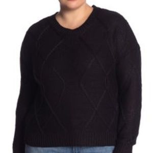 RDI Modern Designer Cable Knit Pullover Sweater